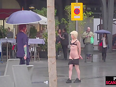 Lezdom Redhead Milf Shows Teen Bondservant Outdoor In Publi